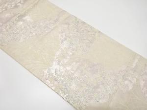 萩模様織り出し袋帯